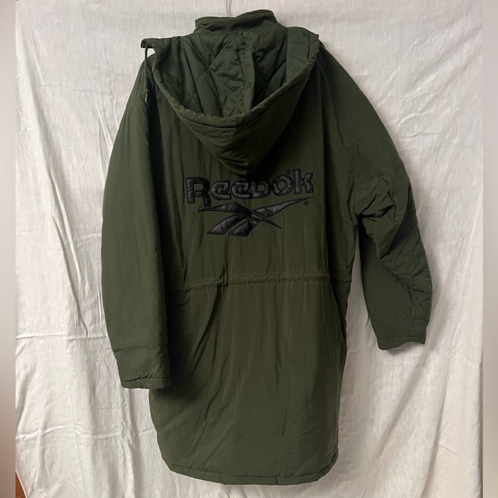 Reebok Men's Olive Green Puffer Coat - Picture 3 of 5
